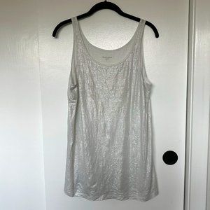 Eileen Fisher Petite Organic Linen Jersey Shimmer Tank